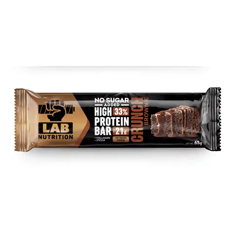Crunch Brownie baton proteinowy z kolagenem, stewią i bez dodatku cukru