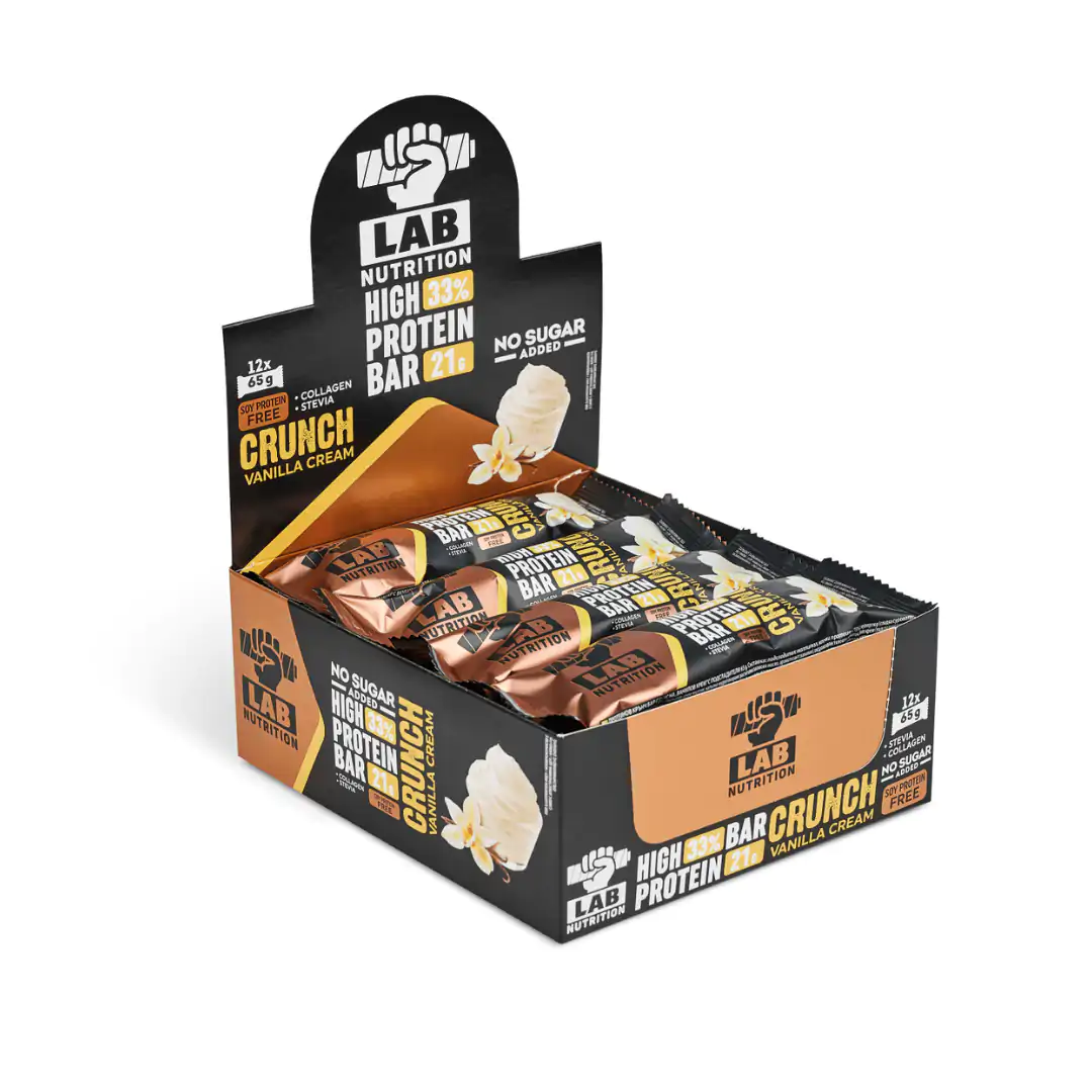 Lab Nutrition High Protein Bar Crunch Vanilla Cream